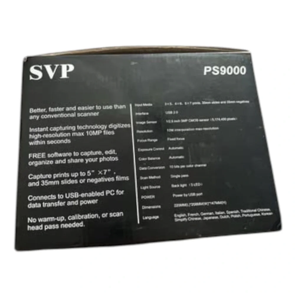 SVP PS9000 Digital 3 in 1 Photo Film Slide Scanner 5.1 Megapixel Image Sensor